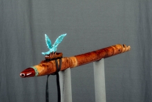 Red Mallee Burl Native American Flute, Minor, Mid F#-4, #L31I (1)